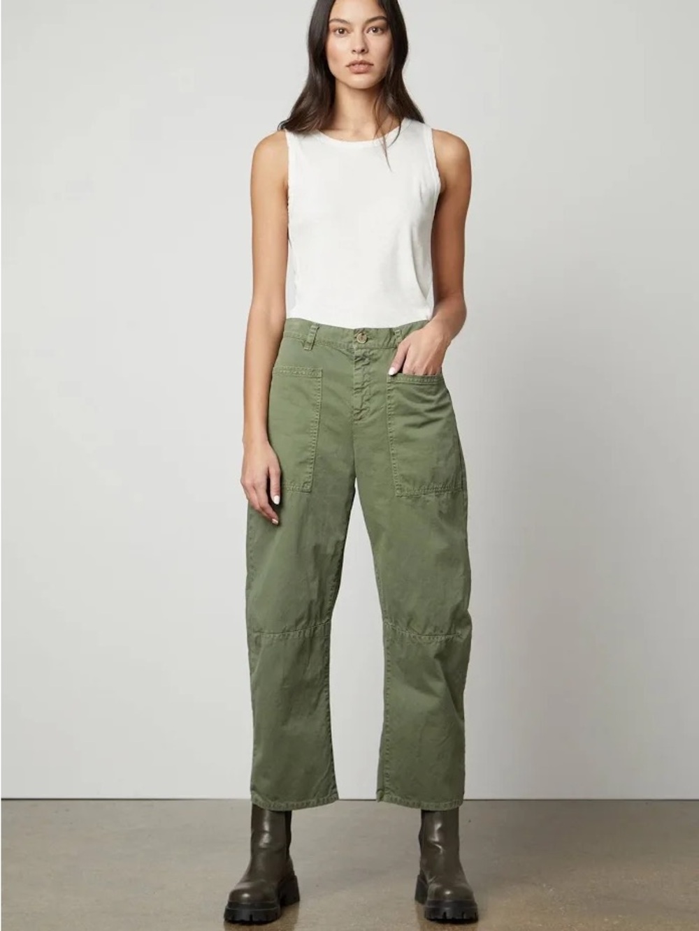 Velvet Brielle Olive Green Utility Pants